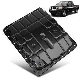 Transmission Oil Pan with Drain Plug Fit for Nissan 350Z 2003-2009, Titan 2004-2013, Pathfinder 2005-2012, Frontier 2005-2014, Xterra 2005-2012, Armada 2007-2013, Replace 1390-90X00, 31390-90X0B