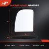 A-Premium Heated Mirror Glass with Backing Plate Compatible with Ford