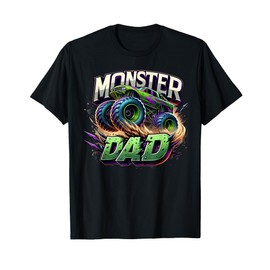 Monster Truck Race Racer Driver Dad Father's Day T-Shirt