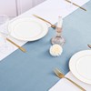 12 Packs Dusty Blue Satin Table Runners 12 x 108