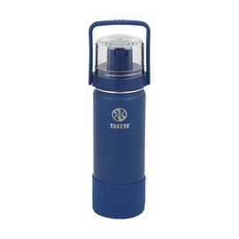TAKEYA Flask Go Cup 17.6 fl oz (0.52 L), Dark Blue, Cup Included, For Children, Water Bottle, Stainless Steel Bottle