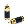 Dynavox RCA Connectors Carbon, Set of 4 Gold-Plated