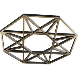 Ekena Millwork CMPP40GDAPG Guardian Architectural Grade PVC Pierced, Antiqued Pale Gold Urethane Ceiling Medallions 40"OD x 15 1/2"ID x 1"P