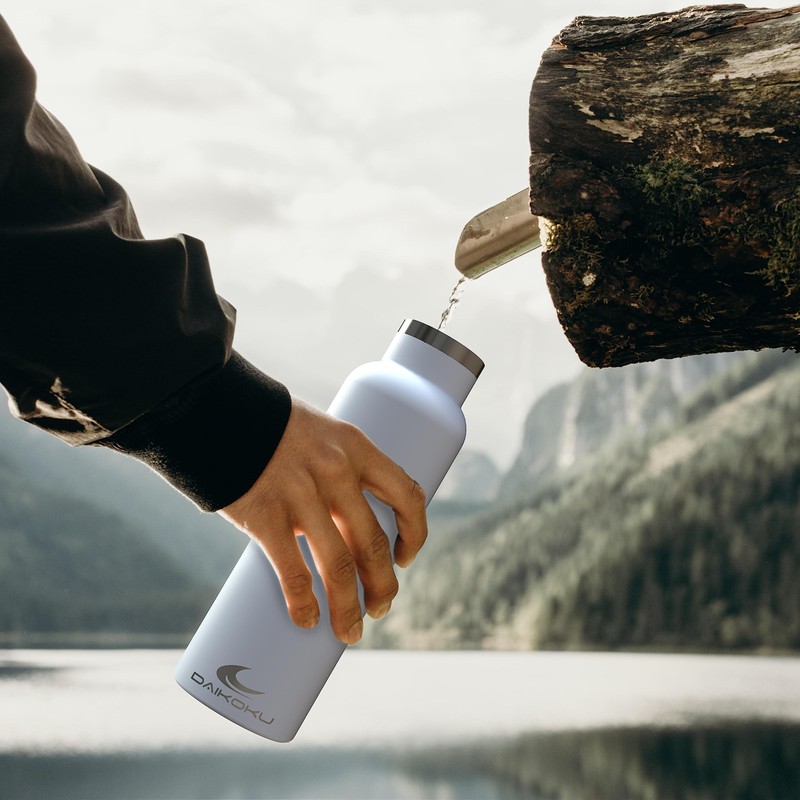 Daikoku Bottle, Doppelwandige Thermosflasche aus Edelstahl, Thermosflasche, die das Getränk