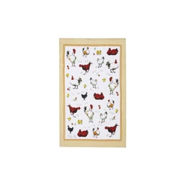 Chick Chick Chicken Linen Tea Towel