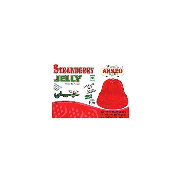 Ahmed Strawberry Jelly (Vegetarian) - 85g x 3