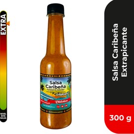 Chiletico Caribbean Hot Sauce, Extra Strong Heat Level Handcrafted from Costa Rica with Fresh Vegetables and Natural Spices – Gourmet Flavor, Extra Hot10.5 fl oz (Extra Hot)