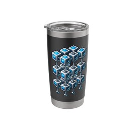 Blockchain Technology Cryptocurrency Day Trader Crypto Stainless Steel Insulated Tumbler