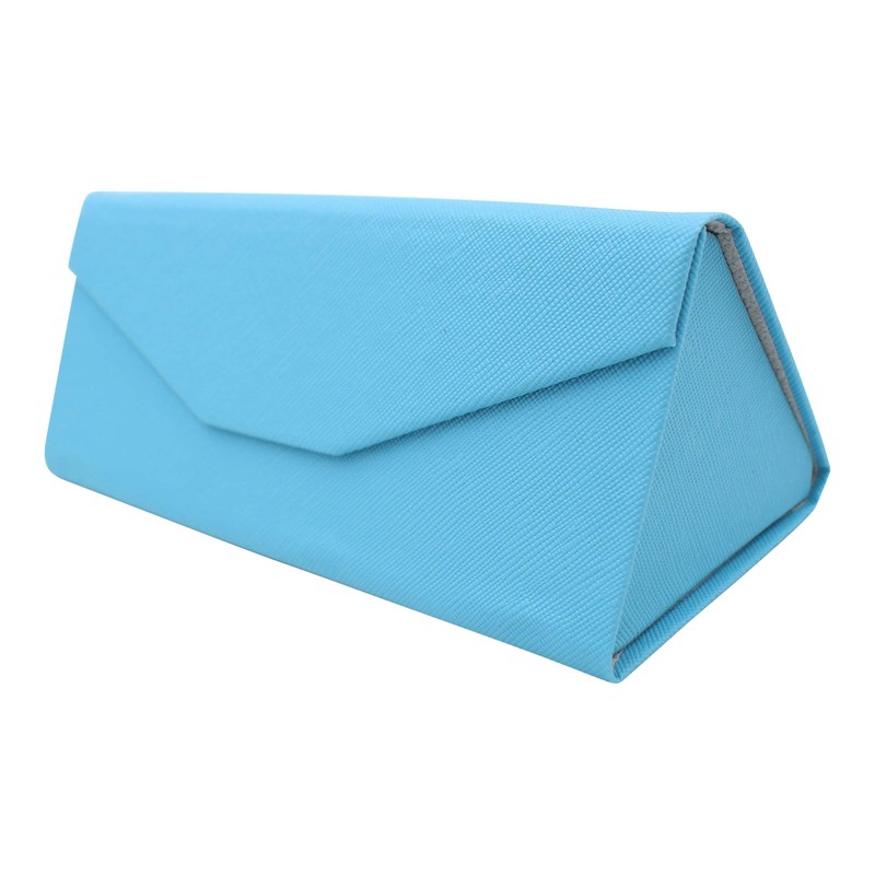 Estuche adorable para anteojos de cuero de color sólido