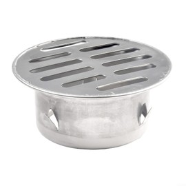 Outdoor Loft Drain Stainless Steel Round Anti Blocking Roof Drain Floor Drain for Garden Balcony (63mm)