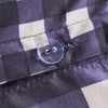 OHS Gingham Bedding Blue, Single Duvet Covers Set Reversible Plaid