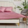 Fleece Fitted Sheet, 200 x 200 cm, Dusky Pink, Plush,