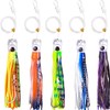 Fishing Trolling Lures- 5PCS Saltwater Trolling Skirted Lures Offshore Big