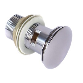 Push Up Drain Valve for Sink with Overflow Push1