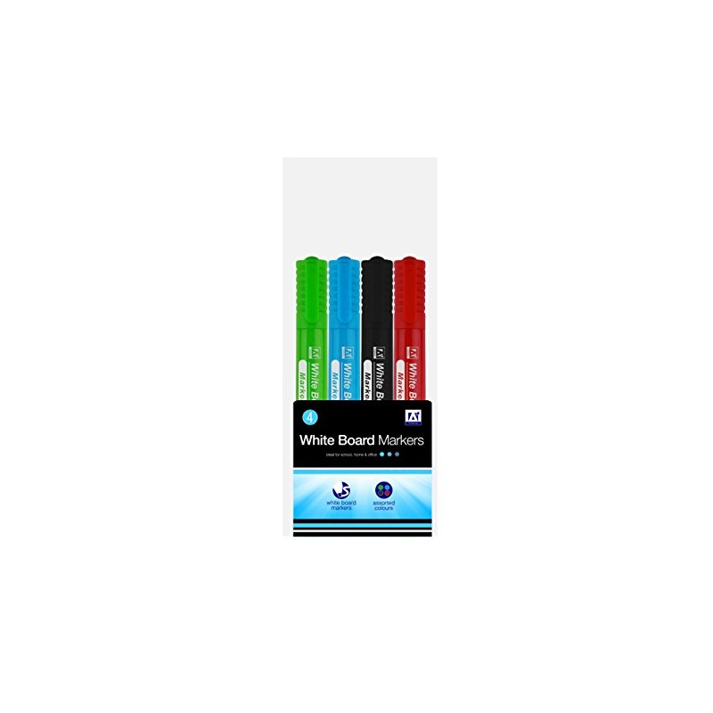 Coloured White Board Marker Set 4-Pack School Home Office