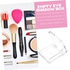 Angoily 4pcs Empty Makeup Pans Refillable Square Eyeshadow Containers for