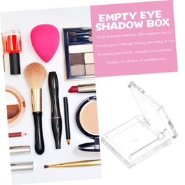 Angoily 4pcs Empty Makeup Pans Refillable Square Eyeshadow Containers for Diy Cosmetics Durable Blusher and Eyeshadow Holders for Travel and Organizing