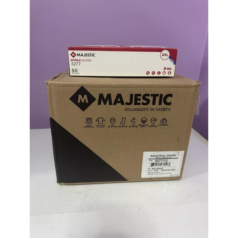 Majestic 3277 Nitrile Gloves Size 2X