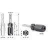 Amana Tool - 47642 Adaptador de extensión CNC de vástago