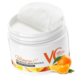 Salicylic Acid Toner Pads - Face Pads With 98% Vitamin C - Face Exfoliator Pad - Cleansing Pads - Face Wipes - Face Exfoliator - Acne Treatment - Unblock Pores (Pack of 55)