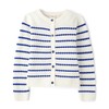 Gymboree,Girls,and Toddler Long Sleeve Cardigan Button Up Sweater,White Striped,6
