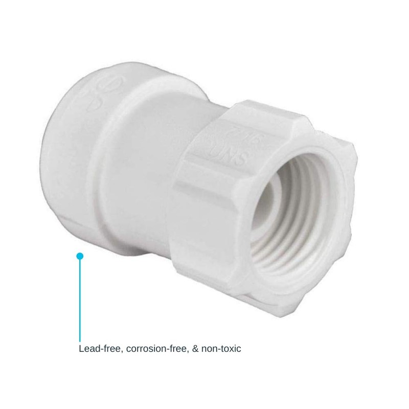 John Guest Speedfit 1/4 Inch OD x 7/16 Inch Faucet