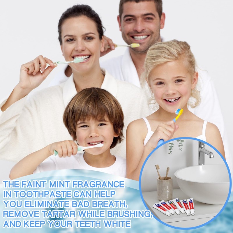 100 Pcs Mini Toothpaste Bulk Regular Clean Mint Toothpaste for