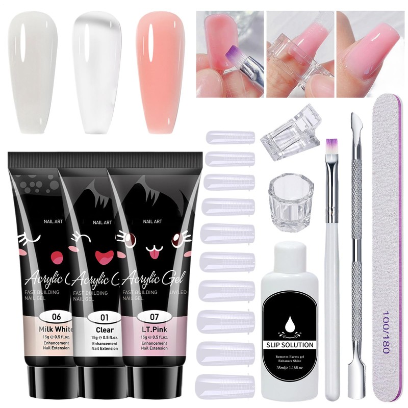 Gel Extension Nail Kit - Professional Gel Nail Kit |