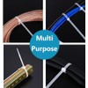 Oksdown 100 Pack White Cable Ties 250mm×3.6mm Strong Nylon Plastic