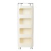 4-Tiers Kitchen Trolley Rack Rolling Storage Cart Fruit Vegetable Shelf