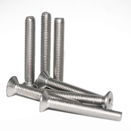 M4 x 50 mm Countersunk Screws with Hexagon Socket (Pack of 25) - DIN 7991 - ISO 10642 Countersunk Screws - Threaded Screws - Full Thread - Stainless Steel A2 V2A - Rustproof