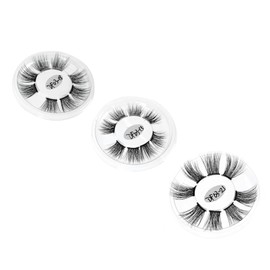 IWOWHERO Sectional Type False Eyelashes Natural Curly Fake Lashes for Women 3 Boxes Ideal for Beauty Daily Use