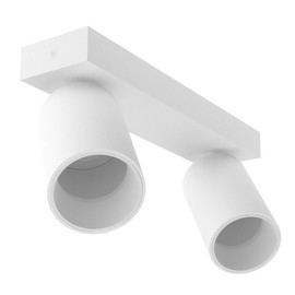 SSC-LUXon NUVIO Aufbaustrahler Deckenlampe Wandleuchte Spot 2-flammig downlight schwenkbar weiß für separates GU10 Leuchtmittel