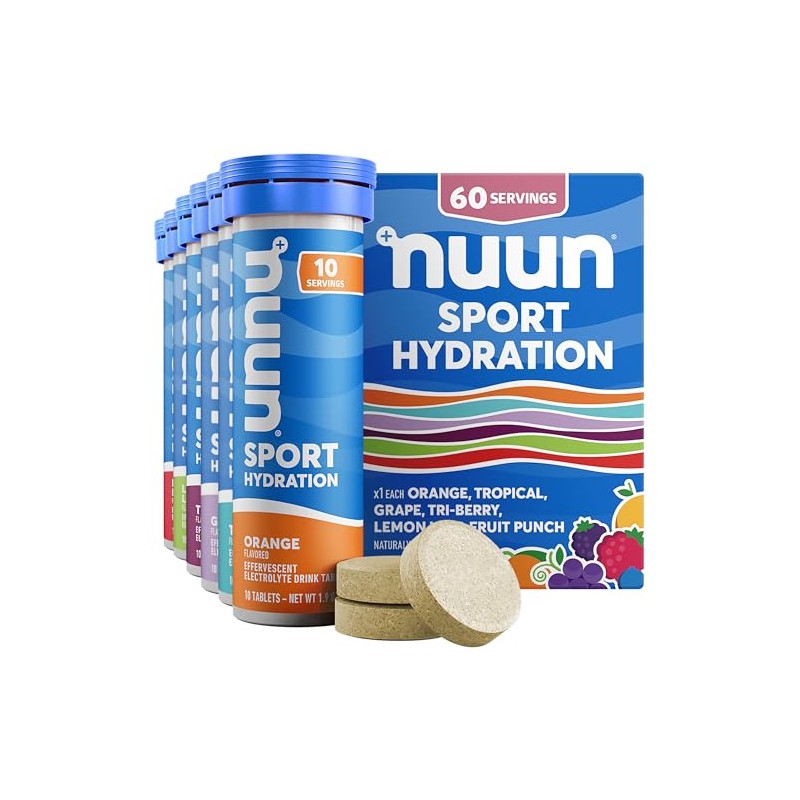 Nuun Active Hydration Variety Pack New & Improved (6 Flavors
