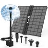 AISITIN Solar Powered Water Fountain Pump with 6 Nozzle,for Ponds,Pool,Fis