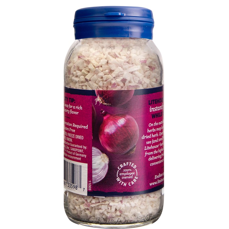 Litehouse Freeze Dried Red Onion - Fresh Red Onion Substitute,
