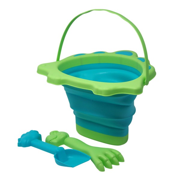 Blue Whale Gifts Collapsible Beach Bucket and Spade Set -
