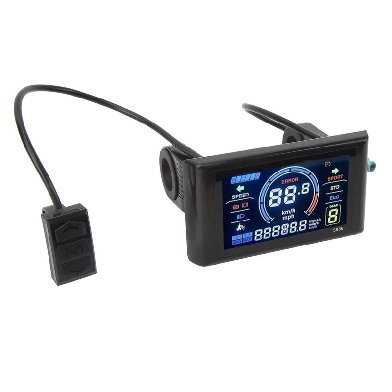 Electric Bicycle S966 LCD Display Panel 24‑72V Easy To Install