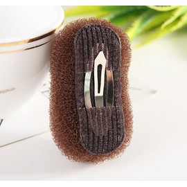 2Pcs Charming Bump It Up Hair Clip Bun Updo Hair Padding Pad Volume Inserts Hair Base Styling Clip Clamps Accessories Hair Increasing Tool for Women