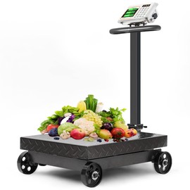 Foldable Scale Weight Electronic Platform High-Definition LCD Display Digital Floor for Luggage Shipping Package Computing Postal Shop Weighing