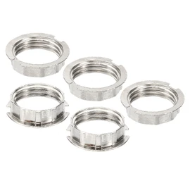 PATIKIL G9 Light Socket Rings, 5 Pack Shade Holder Adapter Alloy Ring Converter Light Holder for 3/4" Diameter Table Floor Lamp, Silver Tone
