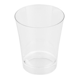 3 oz Round Clear Plastic Mini Parfait Glass - 2" x 2" x 2 1/4" - 20 count box - Restaurantware