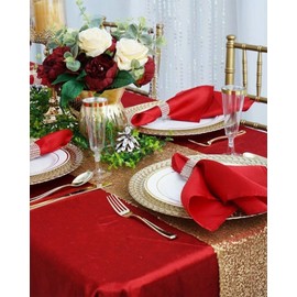 MLMOMVME Red Table Cloth Rectangle 145 x 255cm Large Party Polyester Table Cover Weddings Picnic Baby Shower Birthday Indoor Outdoor Tablecloth