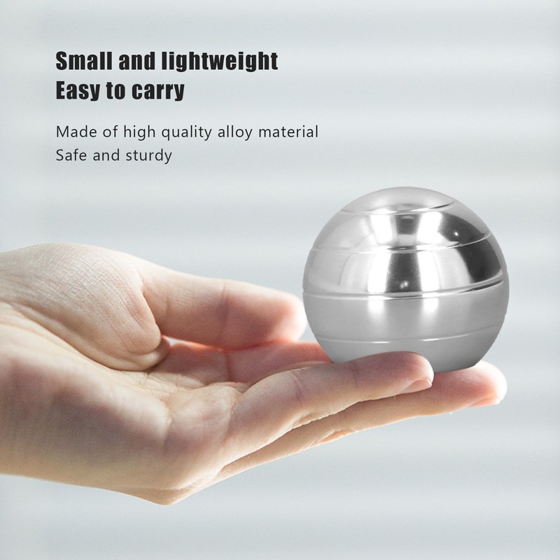 45mm Diameter Gyroscope Ball Alloy Rotating Anxiety Relief Fingertip Decompression
