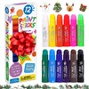 TBC The Best Crafts Paint Sticks,12 Classic Colors, Washable, Non-toxic,