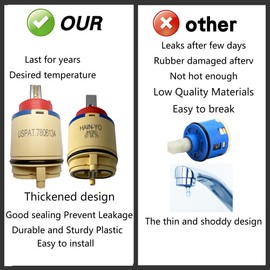 Olympia OP-340009 Olympia Parts Pressure Balance Ceramic Disc Cartridge, Hain-yo JH02BD 40mm Pressure Balance Ceramic Disc Cartridge (JH02BD)