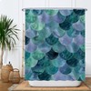 Ulticool Shower Curtain - Scales Mermaid Waves - 180 x