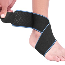 Eckerdromk Sprunggelenkbandage, Verstellbare Knöchelbandage, Bandage Fußgelenk für Plantarfasziitis, Atmungsaktive Fußbandage, Achillessehne Entlastung, Fussbandagen Sprunggelenk, Fußgelenkbandage