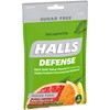 HALLS Defense Assorted Citrus Sugar Free Vitamin C Drops, 25