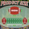 2 Pcs 18.5 x 71 in Football Court Table Runner